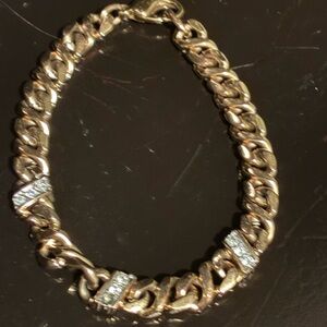 Luxurious Gold and Silver Chain Bracelet
